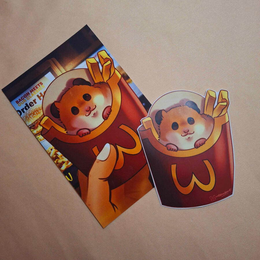Hammy Print + Sticker